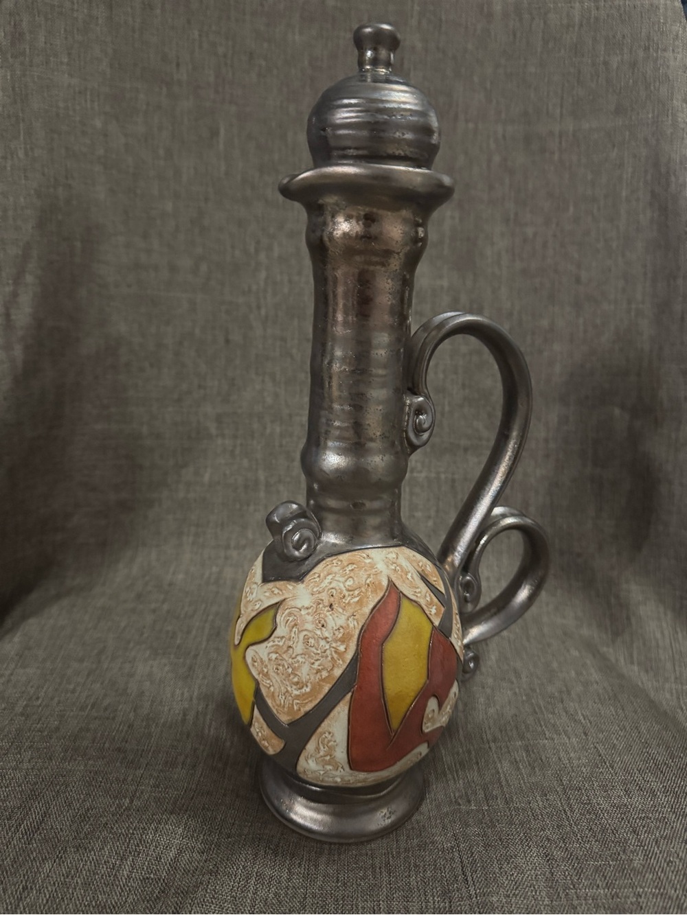 Triushi handmade pottery pitcher